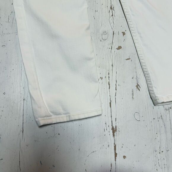MOTHER Cropped Jean Size 25 The Dropout White/Whipping The Cream Cropped Stretch - Picture 6 of 16